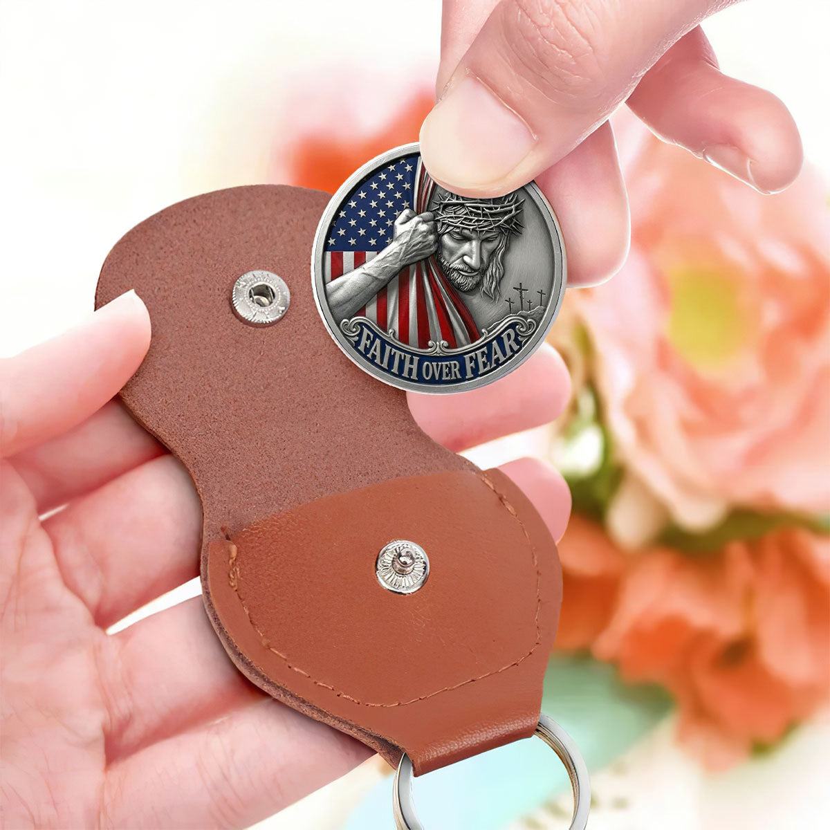 Faith Over Fear - Personalized Pocket Hug Keepsake