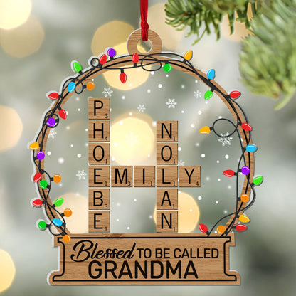 Blessed To Be Called Grandma - Personalized Acrylic Ornament GOJS10143