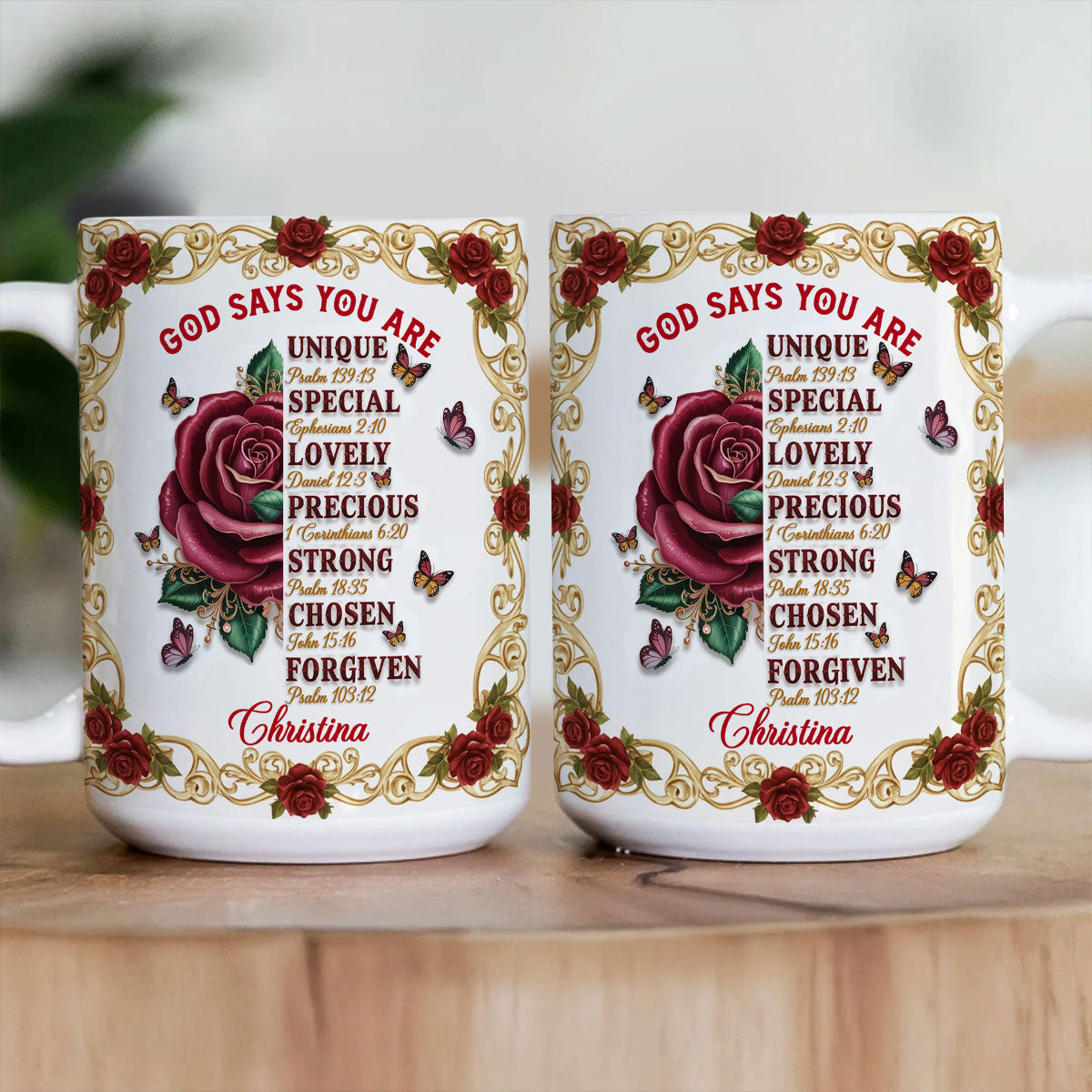 God Says You Are - Personalized Ceramic Coffee Mug