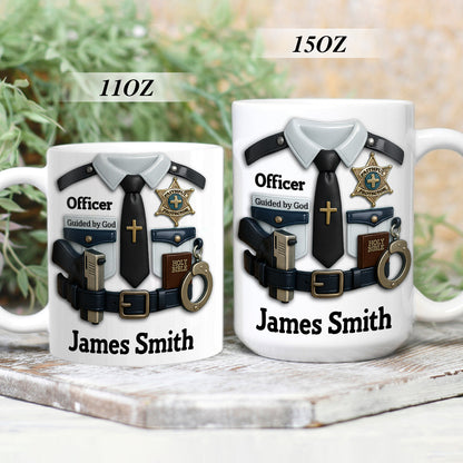 Shielded By Faith - Personalized Ceramic Coffee Mug