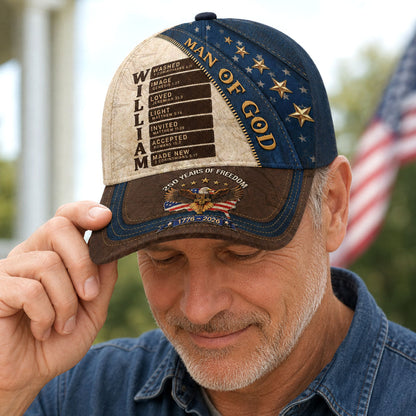 Man Of God - Personalized Classic Cap