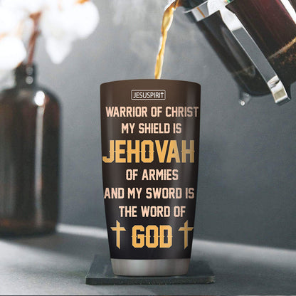 Warrior Of Christ - Personalized Stainless Steel Tumbler