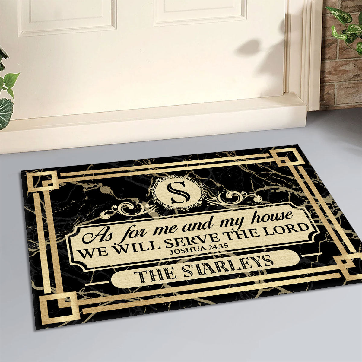 Bible Verse - Personalized Doormat for Christian Home GDMJS10036