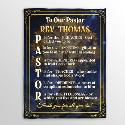 Faith & Gratitude - Personalized Fleece Blanket GBJS10025