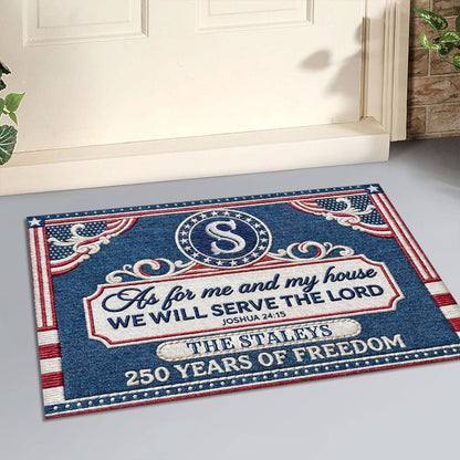 Serve the Lord - Custom Doormat Faith Home Decor GDMJS10010