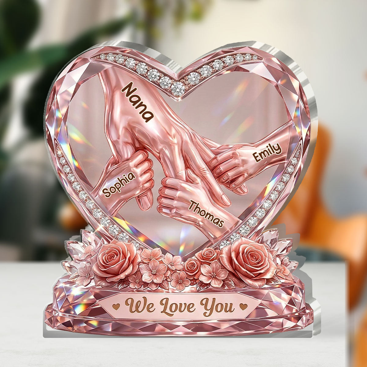 Hold Your Hand Forever - Personalized Acrylic Plaque GAPJS10071