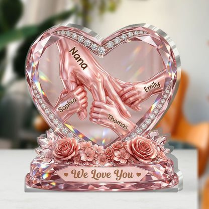 Hold Your Hand Forever - Personalized Acrylic Plaque GAPJS10071