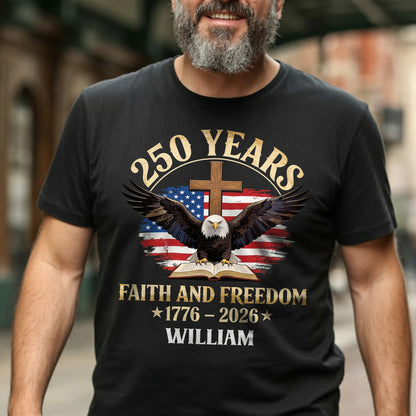 Faith And Freedom - Personalized 2D Unisex T-shirt GMJSTS200031