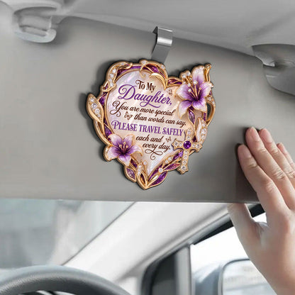 Guardian Love - Personalized Car Visor Clip for Daughter
