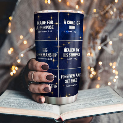 Faith-Inspired Man of God - Personalized Stainless Steel Tumbler