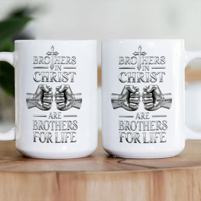 Brothers for Life - Personalized Ceramic Coffee Mug