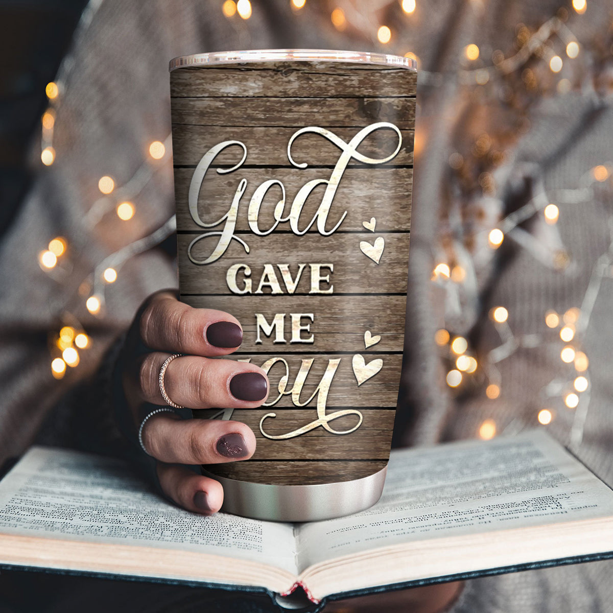 God Gave Me You - Personalized Stainless Steel Tumbler