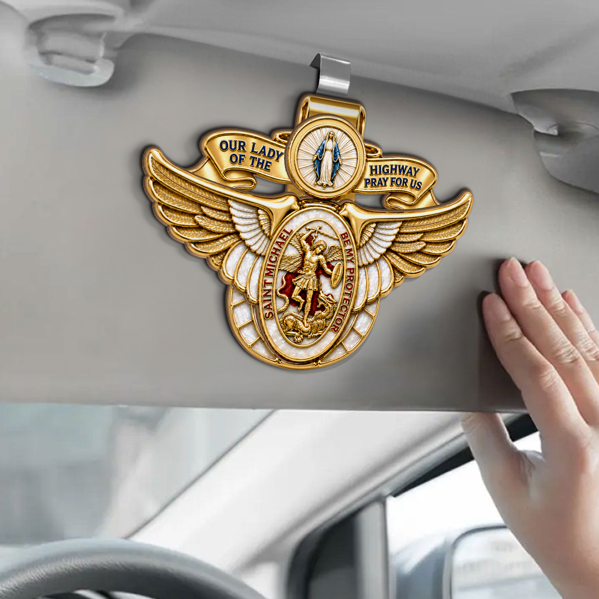 Blessed Journey - Personalized Car Visor Clip