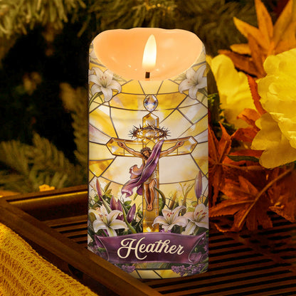 He Is Risen - Personalized Flameless LED Candle