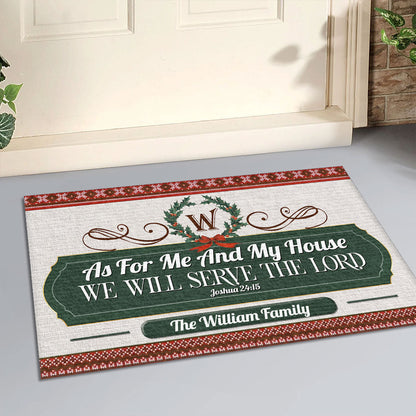 Bible Verse - Personalized Doormat for Home