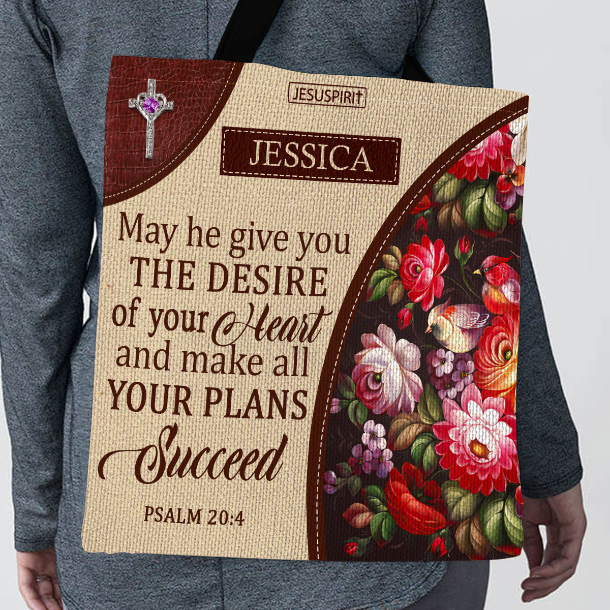 May He Make All Your Plans Succeed - Personalized Tote Bag GTTJS10176