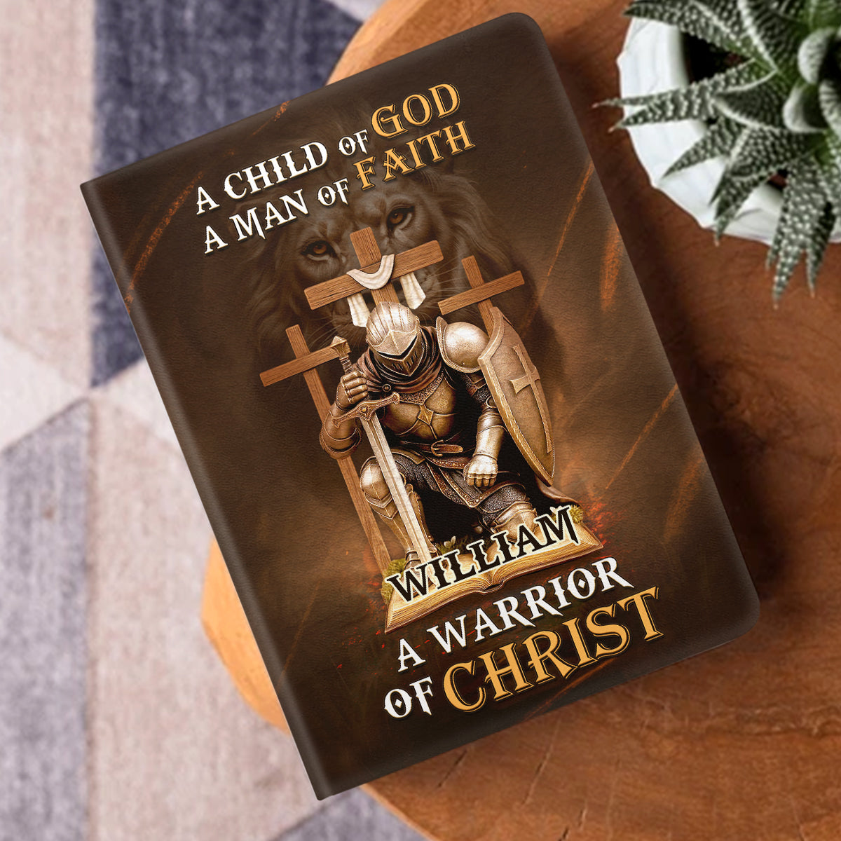 A Child Of God - Personalized Leather Cover Notebook GMJSNB200076