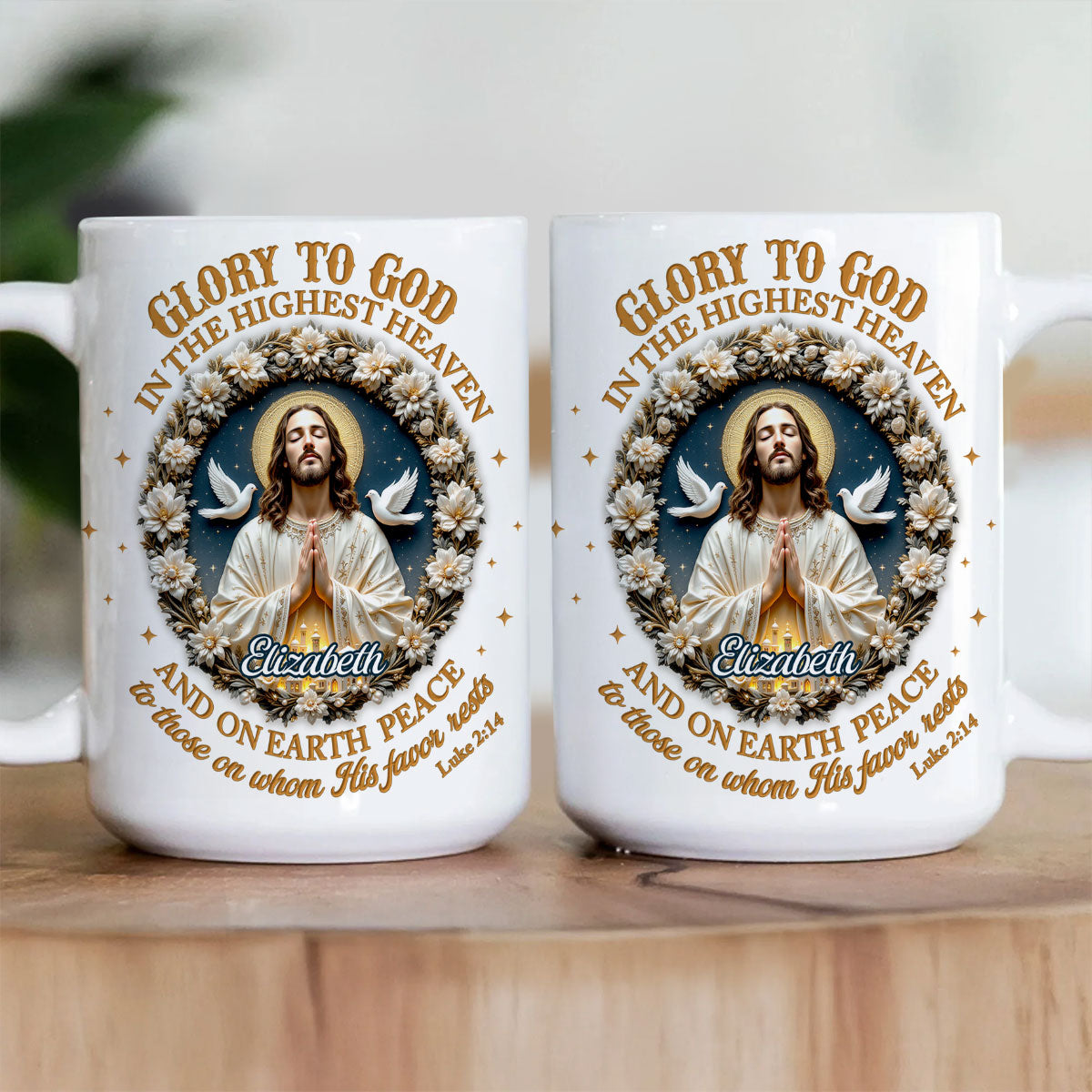 Glory To God - Christian Faith Personalized Coffee Mug