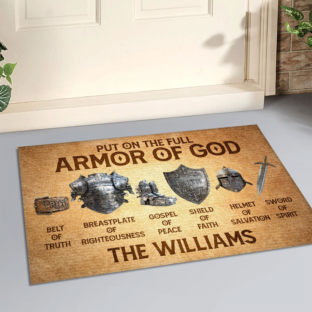 Gospel Of Peace - Custom Doormat Christian Faith Home Decor