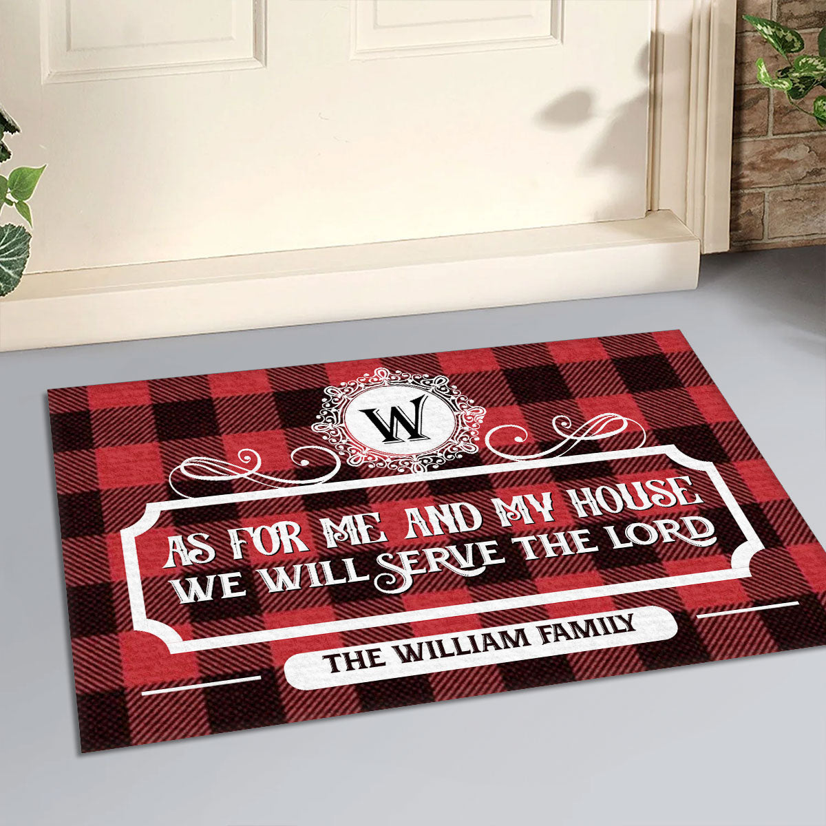 Bible Verse - Personalized Doormat