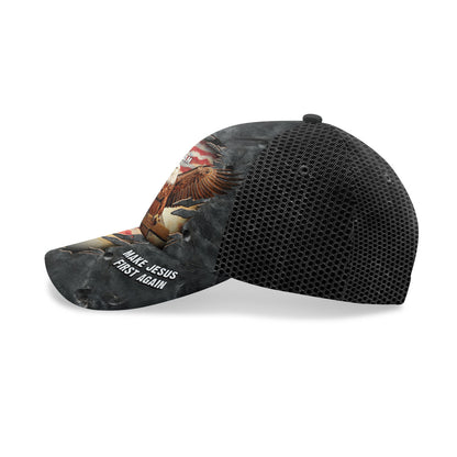 Make Jesus First Again - Personalized Classic Cap Christian Faith Wearable