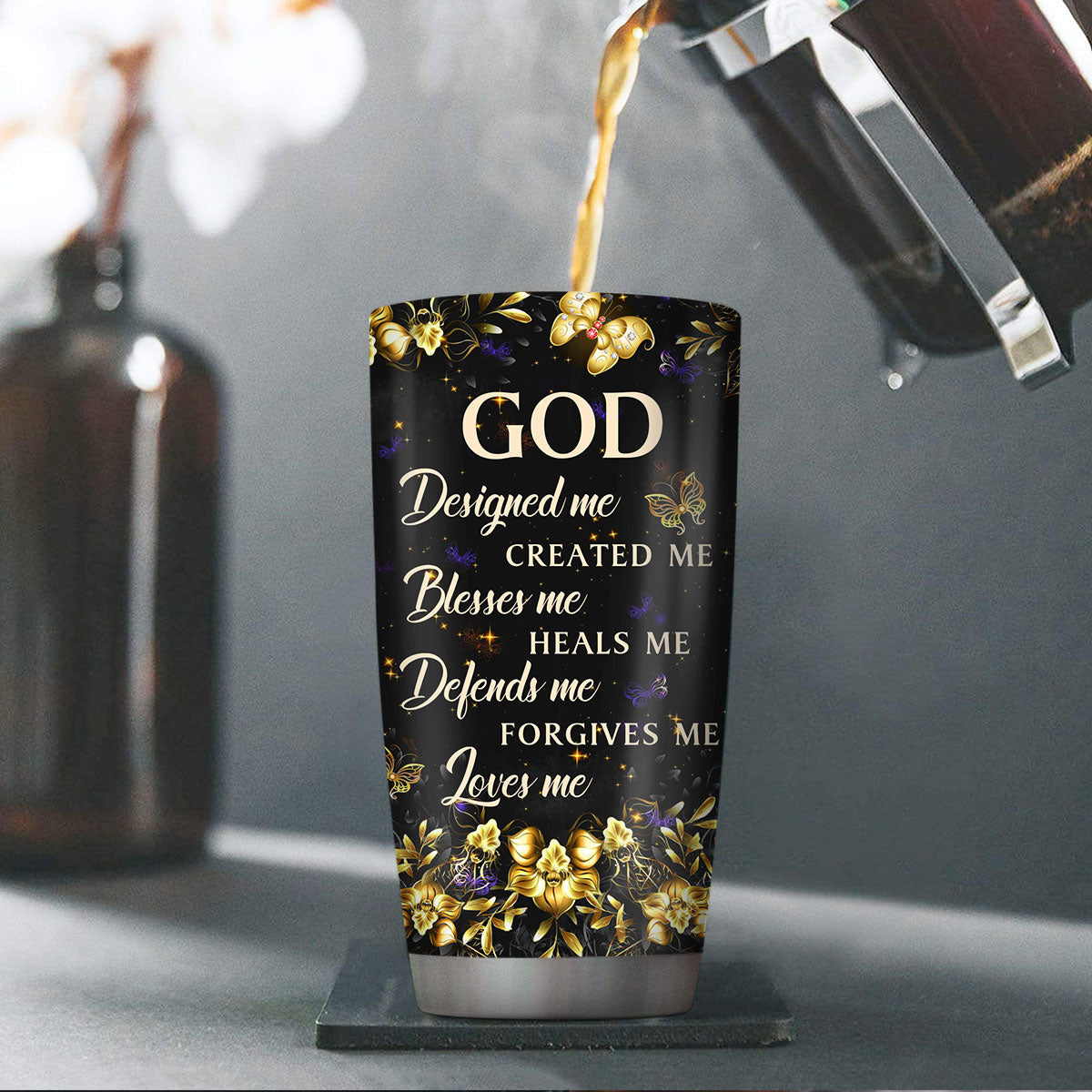 God Designed Me - Inspirational Faith Tumbler