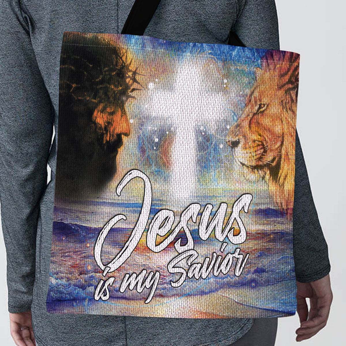 Jesus Is My Savior - Decorative Tote Bag - Christian Faith Gift GTTJS10340