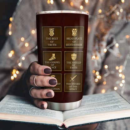 Full Armor Of God - Personalized Stainless Steel Tumbler