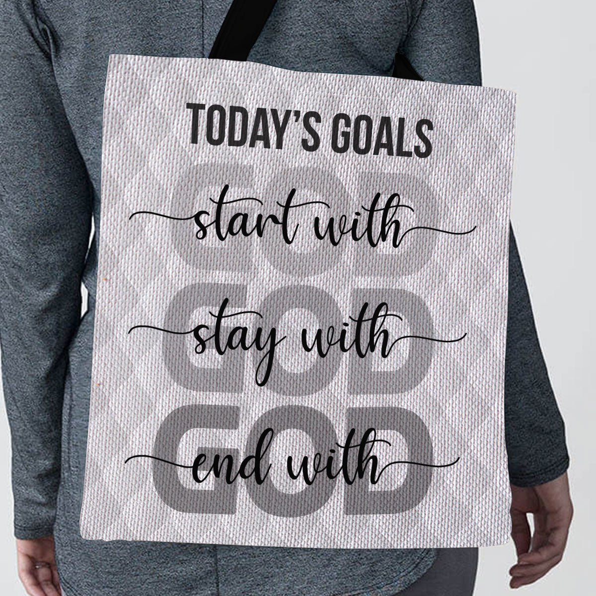 Today's Goals - Christian Inspiration Tote Bag GTTJS10336