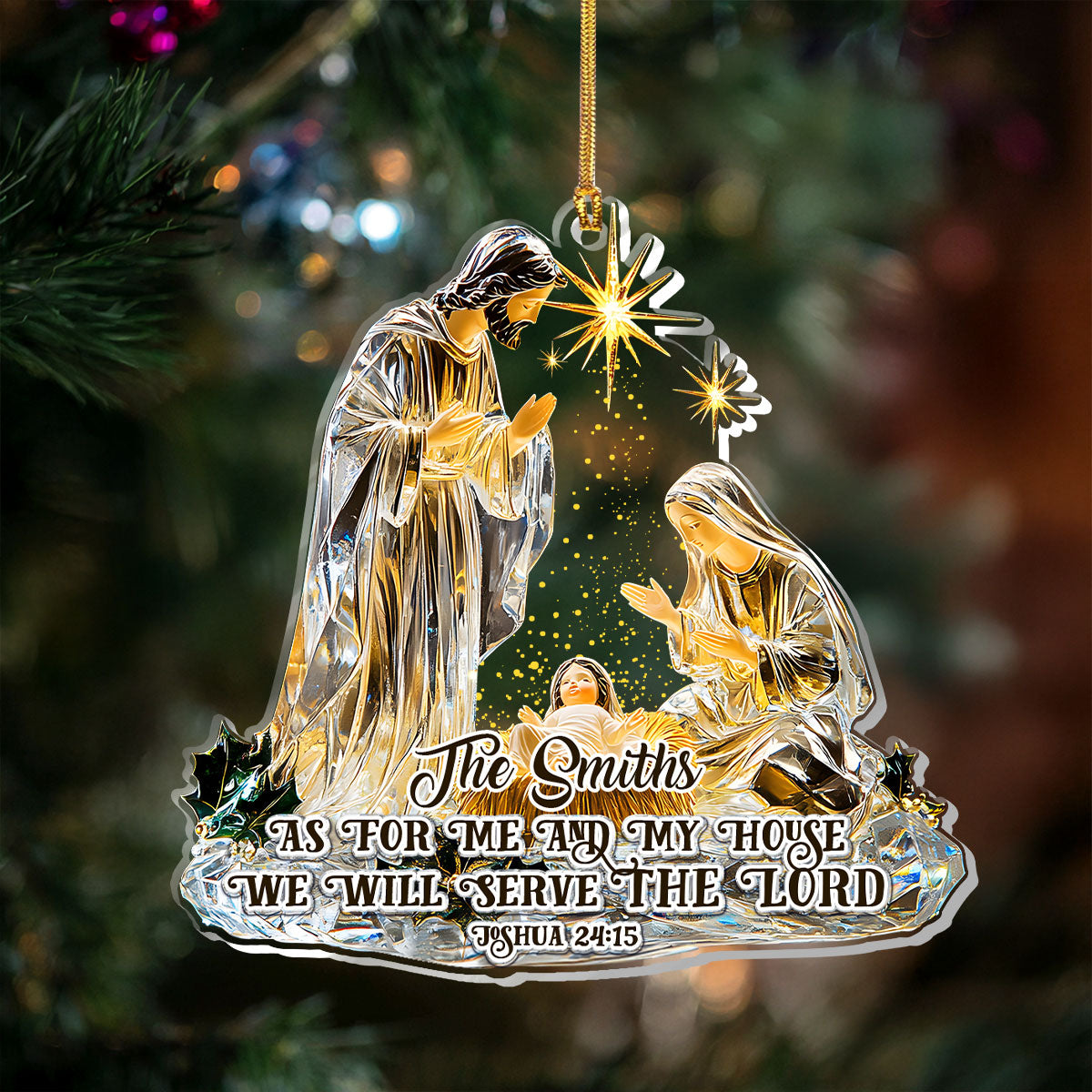Christian Faith - Personalized Acrylic Ornament GOJS10052