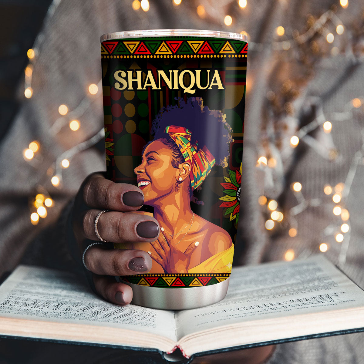 God Says I Am Black - Personalized Stainless Steel Tumbler