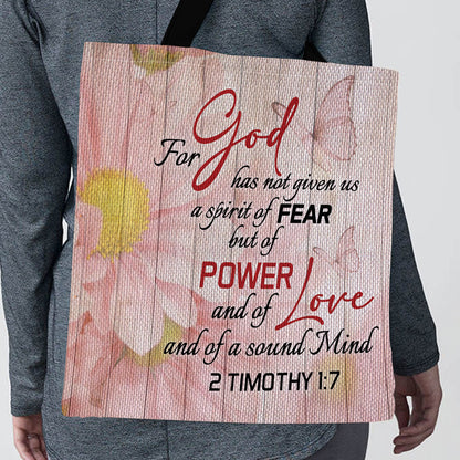 For God Has Given Us Power And Love - Christian Tote Bag GTTJS10335