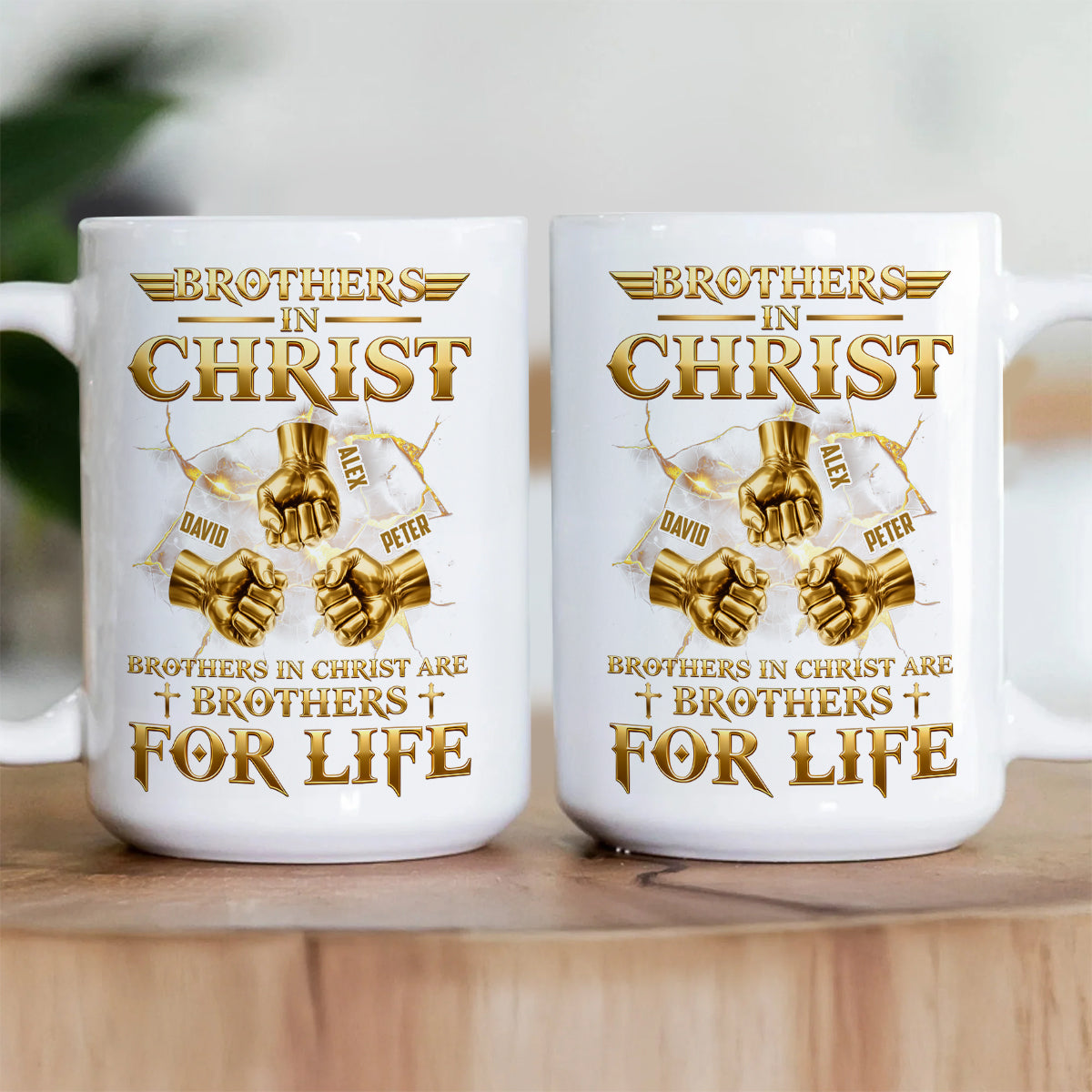 Christian Brotherhood For Life - Personalized Ceramic Coffee Mug