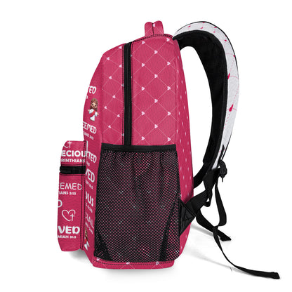 God Says I Am - Personalized Christian Backpack