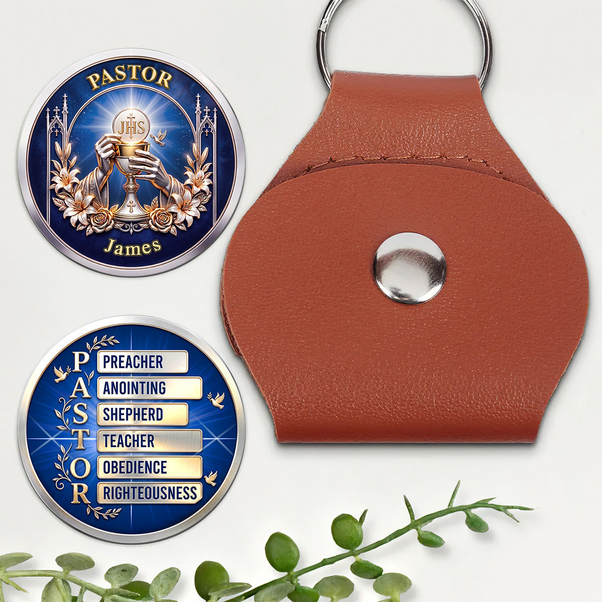 A Pastor Who Leads With Grace - Personalized Keepsake