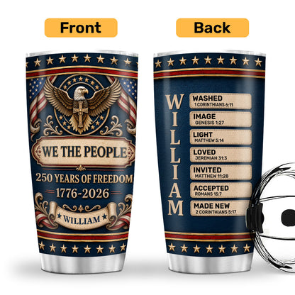 Patriotic Faith - Personalized Stainless Steel Tumbler
