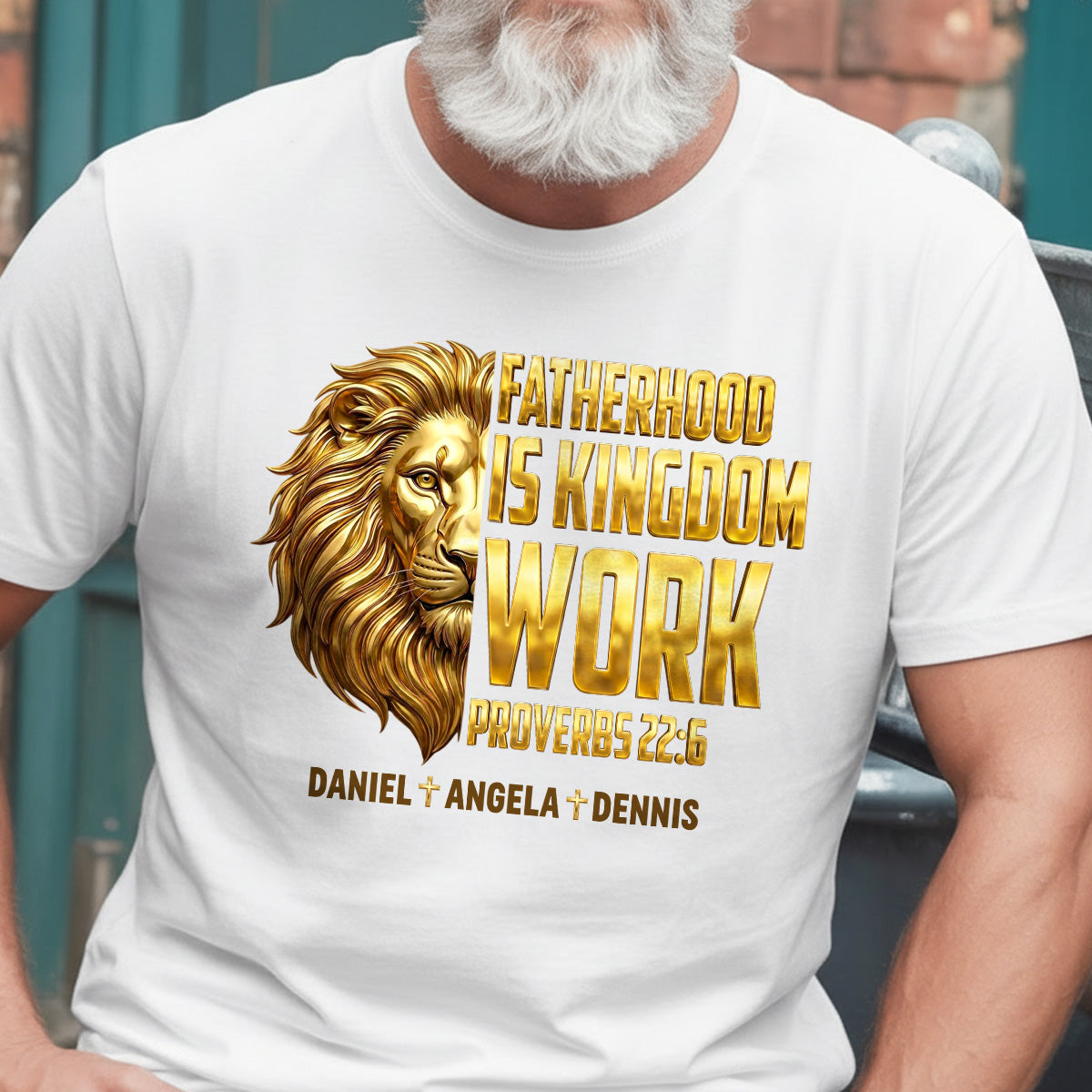 Fatherhood Is Kingdom Work - Personalized 2D Unisex T-shirt GMJSTS200026