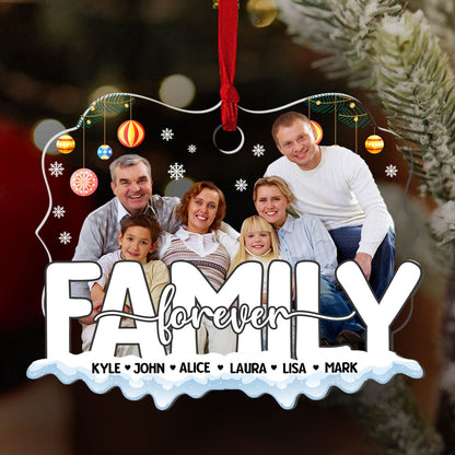 We Are Family Forever - Personalized Acrylic Ornament GOJS10174