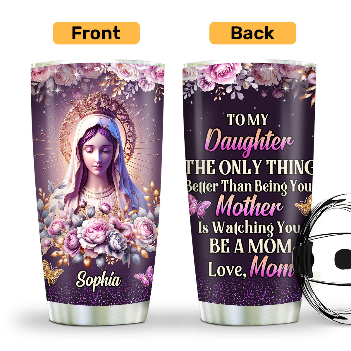 Inspirational Mom Gift - Personalized Stainless Steel Tumbler