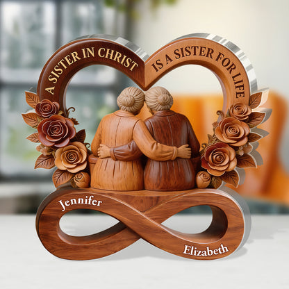 Sister in Christ - Personalized Acrylic Plaque GAPJS10144