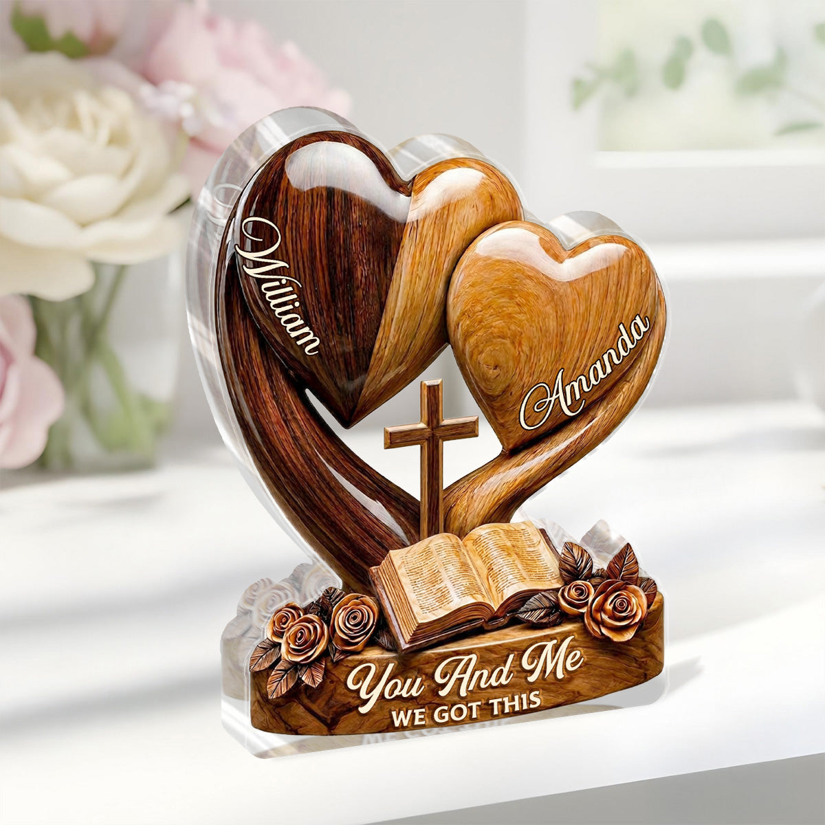 You And Me We Got This - Personalized Acrylic Plaque GAPJS10015