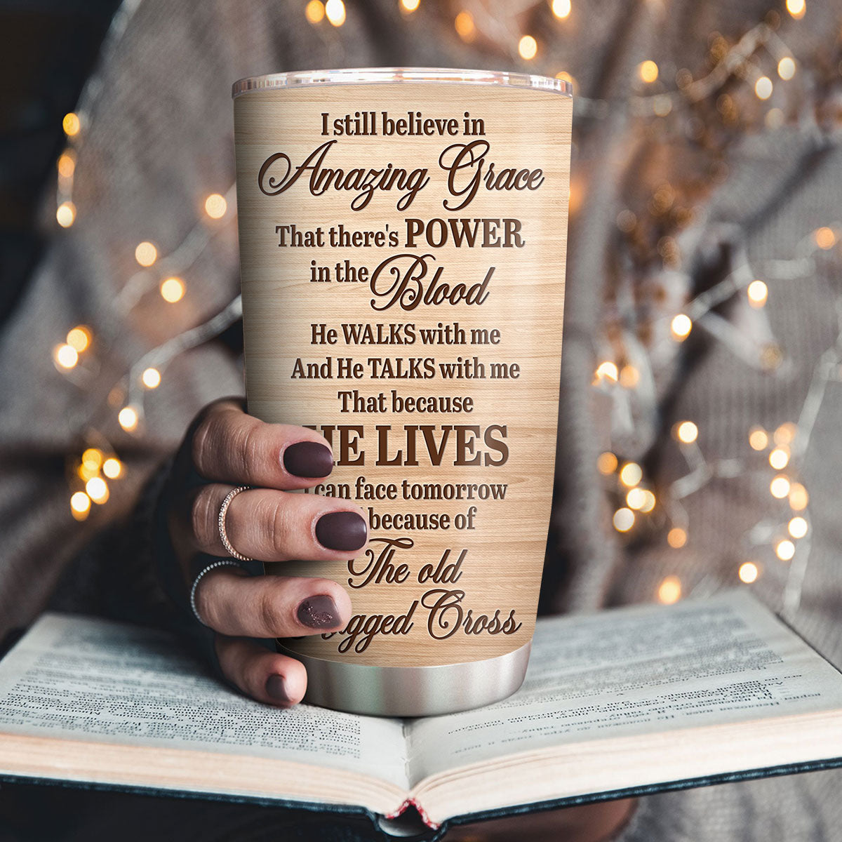 Faith-Inspired Dad Gift - Personalized Stainless Steel Tumbler