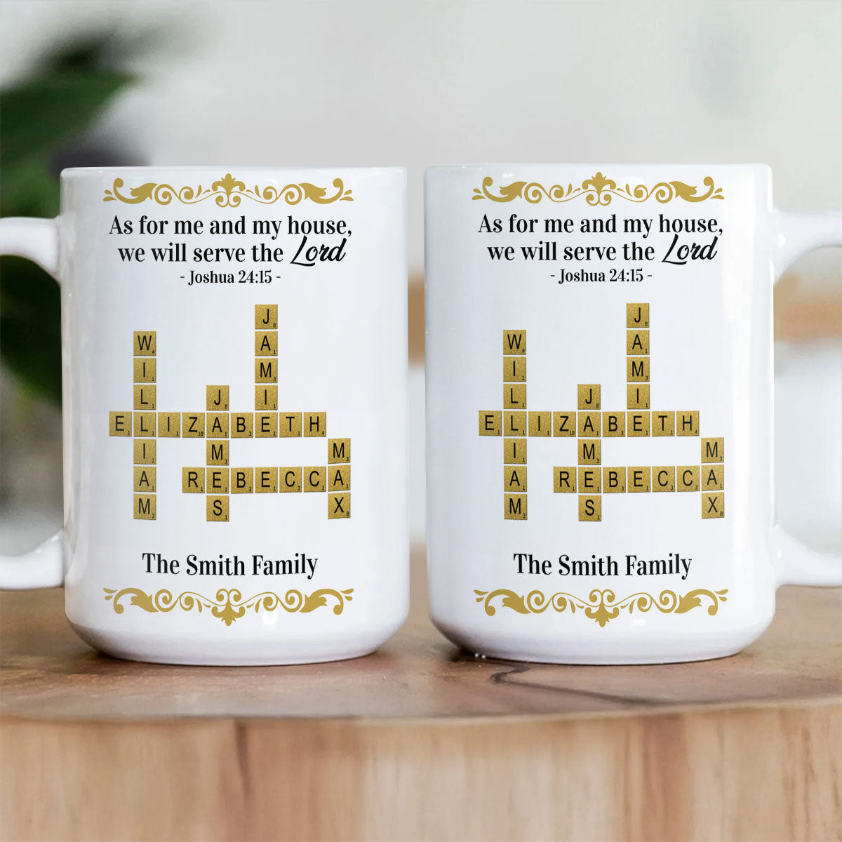 As For Me And My House - Christian Gift for Family - Personalized Mug