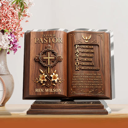 Heart Of A Servant Leader - Personalized Acrylic Plaque GAPJS10051