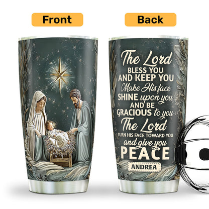 Faith-Inspired Gift for Family - Personalized Stainless Steel Tumbler