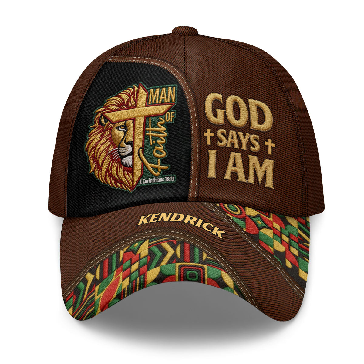 Black Man Of Faith - Personalized Classic Cap - Gift For Christian Men