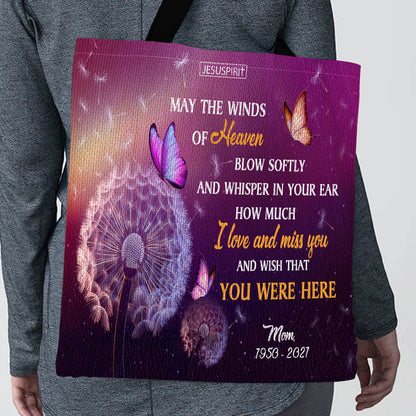 Wish That You Were Here - Personalized Memorial Tote Bag GTTJS10198