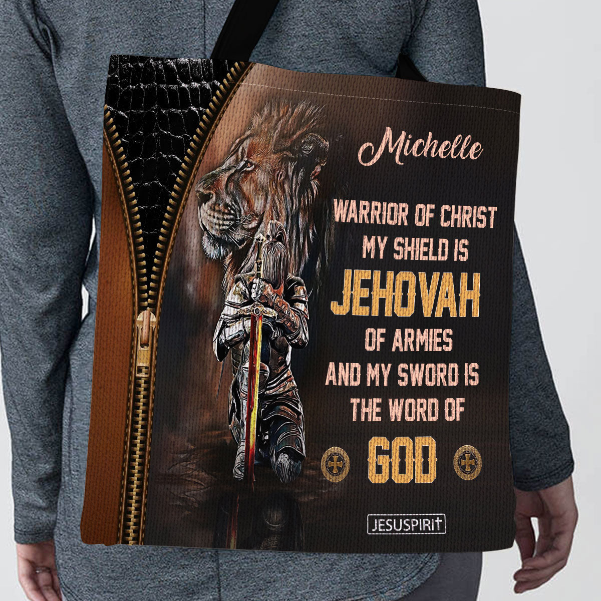 My Sword Is The Word Of God - Personalized Tote Bag GTTJS10120