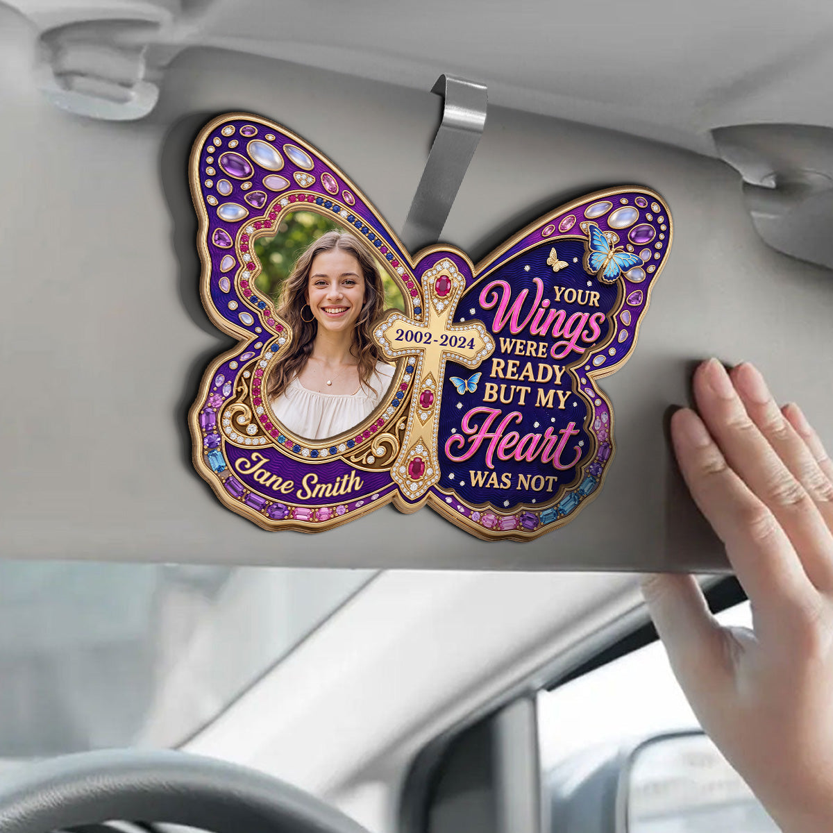 In Memory - Personalized Car Visor Clip