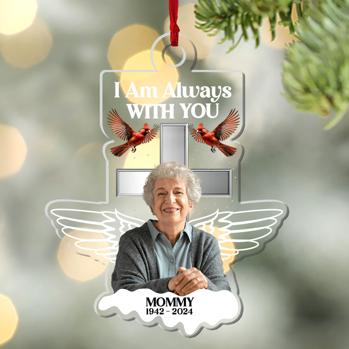 Family Memorial - Personalized Acrylic Ornament GOJS10212